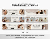 Etsy Shop Branding Bundle Kit Fall Aesthetic DigiPax