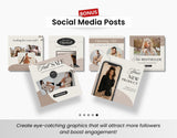 Etsy Shop Branding Bundle Kit Fall Aesthetic DigiPax