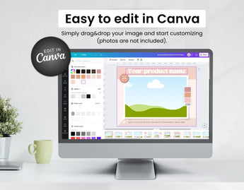 Etsy Shop Branding Bundle Kit Peach DigiPax