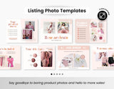 Etsy Shop Branding Bundle Kit Peach DigiPax