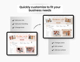 Etsy Shop Branding Bundle Kit Peach DigiPax