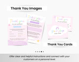 Etsy Shop Branding Bundle Kit Rainbow DigiPax