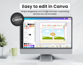 Etsy Shop Branding Bundle Kit Retro Groovy DigiPax