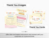 Etsy Shop Branding Bundle Kit Retro Groovy DigiPax