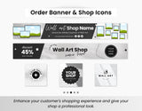 Etsy Wall Art Shop Bundle Kit DigiPax