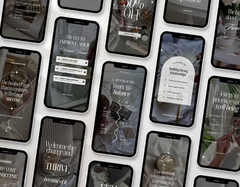 100 Faceless Aesthetic Instagram Reels Templates Phones Mockup