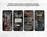 100 Faceless Aesthetic Instagram Reels Templates Mockup