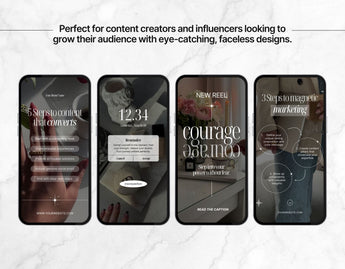 100 Faceless Aesthetic Instagram Reels Templates Mockup