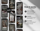 100 Faceless Aesthetic Instagram Reels Templates How it works Mockup