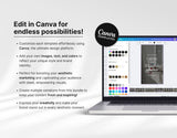 100 Faceless Aesthetic Instagram Reels Templates Edit in Canva Mockup