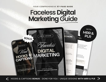 Faceless Digital Marketing Guide with PLR MRR DigiPax