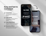 100 Faceless Men Instagram Reels Templates Easy to customize Mockup