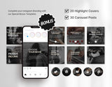 PLR MRR Faceless Instagram Templates Bundle DigiPax
