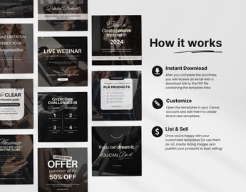 PLR MRR Faceless Instagram Templates Bundle DigiPax