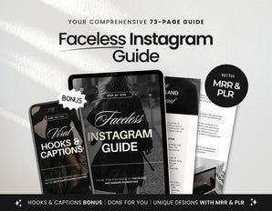 Faceless Instagram Guide with PLR & MRR DigiPax