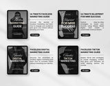 Ultimate Faceless Marketing Guide Templates Bundle with PLR & MRR Guides Tablet Mockup DigiPax