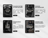 Ultimate Faceless Marketing Guide Templates Bundle with PLR & MRR Guides Tablet Mockup DigiPax