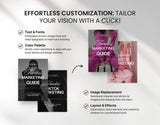 Ultimate Faceless Marketing Guide Templates Bundle with PLR & MRR Easy to Customize Mockup DigiPax