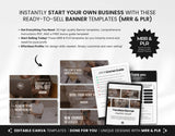 PLR MRR Faceless Mompreneur Website Banner Templates Bundle DigiPax