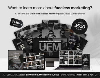 Ultimate Faceless Marketing Templates Bundle with PLR & MRR DigiPax