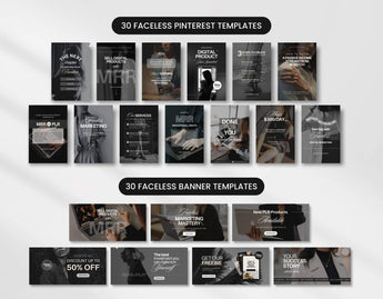 Ultimate Faceless Marketing Templates Bundle with PLR & MRR DigiPax