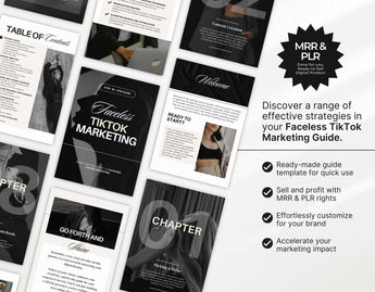 Faceless Tiktok Marketing Guide with PLR & MRR DigiPax