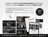 PLR MRR Faceless Website Banner Templates Bundle DigiPax