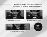 PLR MRR Faceless Website Banner Templates Bundle DigiPax