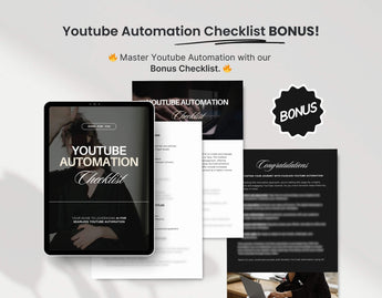 Faceless Youtube Automation with AI Guide with PLR & MRR Bonus Checklist Mockup DigiPax