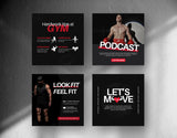Fitness Coach Instagram Post Templates DigiPax