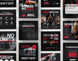 Fitness Coach Instagram Post Templates DigiPax