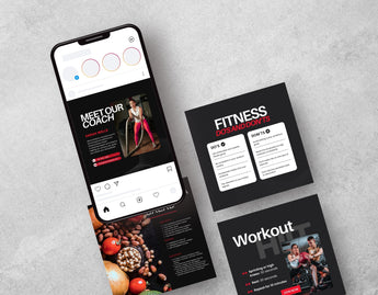 Fitness Coach Instagram Post Templates DigiPax