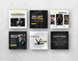 Fitness Coach Instagram Post Templates DigiPax