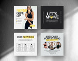 Fitness Coach Instagram Post Templates DigiPax