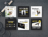 Fitness Coach Instagram Post Templates DigiPax