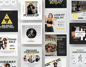 Fitness Coach Instagram Post Templates DigiPax