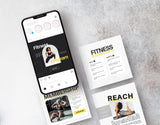 Fitness Coach Instagram Post Templates DigiPax