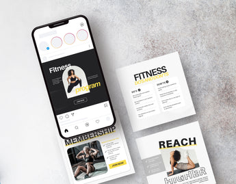 Fitness Coach Instagram Post Templates DigiPax