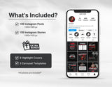 Fitness Coach Instagram Templates Bundle Kit DigiPax