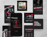 Fitness Coach Instagram Templates Bundle Kit DigiPax