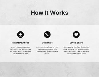Fitness Coach Instagram Templates Bundle Kit How it works mockup