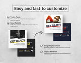 Fitness Instagram Templates Bundle Kit Aesthetic DigiPax