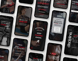 100 Fitness Instagram Reels Templates Bundle Red DigiPax