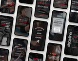 100 Fitness Instagram Reels Templates Bundle Red DigiPax