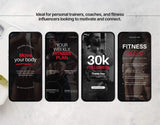 100 Fitness Instagram Reels Templates Bundle Red DigiPax