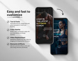 100 Fitness Instagram Reels Templates Bundle DigiPax