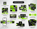 Fitness Coach Social Media Templates Bundle Kit DigiPax