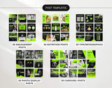Fitness Coach Social Media Templates Bundle Kit DigiPax