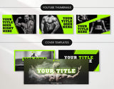 Fitness Coach Social Media Templates Bundle Kit DigiPax