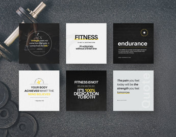 Fitness Quotes Instagram Post Templates DigiPax